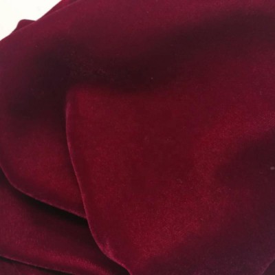 factory direct sale  solid100% micro polyester wine woven korean velvet 5000 fabric cloth for women